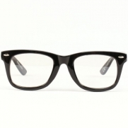 Retro Clark Kent Clear Lens Wayfarer Eye Glasses Black