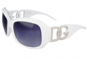 DG Eyewear White Polarized Sunglasses JEP36162W + Free Micro Fiber Bag
