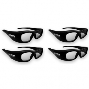 True Depth 3D Glasses for Sharp 3D TVs-4 Pairs