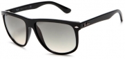 Ray-Ban Rb4147 Flat Top Boyfriend Sunglasses 60 mm, Non-Polarized, Black/Grey Gradient