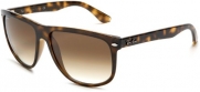 Ray-Ban Rb4147 Flat Top Boyfriend Sunglasses 60 mm, Non-Polarized, Tortoise/Brown Gradient