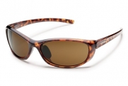 Suncloud Wisp Polarized Sunglasses, Tortoise Frame, Brown Lens