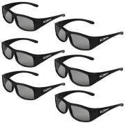 True Depth 3D® Circular Polarized Glasses for Passive LG 3D TVs (6 Pairs!)
