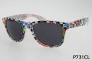Retro Plastic Frame Wayfarer Sunglasses in Great Prints