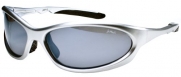 Polarized P13 Sports Wrap Sunglasses with TR90 Frame (Silver & Smoke)