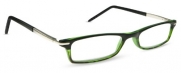 Cinzia Optimist Reading Glasses - For Men or Women - Spring Hinges - Case Included, 2.75, Black/Green Tortoise