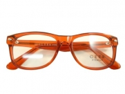 Geek Eyewear Rad09 Vintage Retro Wayfarer Eyeglasses Red Crystal Clear Optical Frames