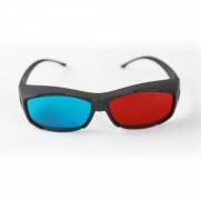 SODIAL(TM) 3D Vision Ultimate Anaglyph 3D Glasses - Made To Fit Over Prescription Glasses