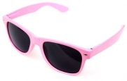 Solid Neon Wayfarer Sunglasses by QLook - (Different Colors), Light Pink