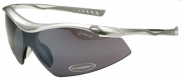 JiMarti Sunglasses TR22 Sport Wrap for Cycling, Ski or Golf Superlite TR90 Unbreakable (Silver Grey & Smoke)