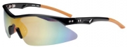 JiMarti Polarized Sunglasses P78 Sport Wrap TR90 Unbreakable (Black & Orange revo)