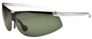 P343 Polarized Sport Wrap Sunglasses Unbreakable TR90 (Silver & Smoke)