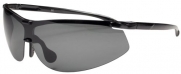 P343 Polarized Sport Wrap Sunglasses Unbreakable TR90 (Black & Smoke)