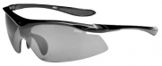 JiMarti JM63 Sport Wrap Sunglasses for Cycling, Running, Golf TR90 Frame (Black & Smoke)