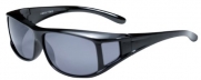 Hilton Bay Polarized Over-Prescription Sunglasses P77 (Black & Smoke)