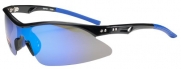 JiMarti Polarized Sunglasses P78 Sport Wrap TR90 Unbreakable (Black & Blue revo)