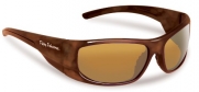Flying Fisherman Cape Horn Polarized Sunglasses (Shiny Tortoise Frame, Amber Lenses)