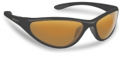 Flying Fisherman Key West Polarized Sunglasses (Shiny Black/Brown Frame, Amber Lenses)
