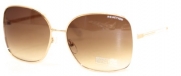 Kenneth Cole Reaction Metal Square Sunglass Gold / Ivory, Gradient Lenses KC1188 32F