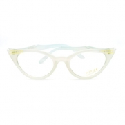 Original True Snug Cat Eye Fashion Glasses with Rhinestone - White