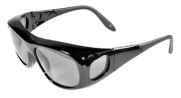 POLARIZED Sunglasses P90 Over-Prescription Super Light (Black & Smoke)