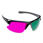 GTMax 3D Magenta/Green Glasses for watching 3D Movies - The Hobbit - An Unexpected Journey; Rise of the Guardians; Resident Evil: Retribution; Ice Age: Continental Drift; Finding Nemo & Playing Games on TV/Monitor Flat Screens