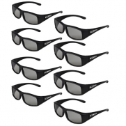 True Depth 3D® Circular Polarized Glasses for Passive Vizio 3D TVs (8 Pairs!)
