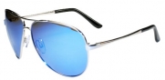 Polarized P11 Premium Aviator Sunglasses with Pouch (SILVER ICE BLUE)