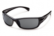 Suncloud Optics Hook Polarized Sunglasses (Black Frame - Gray Polarized Lens)