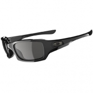 Oakley Men's Fives Squared Sunglasses,Polished Black Frame/Grey Lens,one size