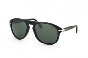 Persol PO0649 Sunglasses - 95/31 Black (Crystal Green Lens) - 54mm