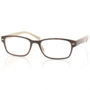 Unisex Clark Kent Reading Glasses Reader Eyeglasses Clear Lens Brown Beige +2.25