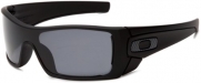 Oakley Men's Batwolf Polarized Rectangular Sunglasses,Matte Black Frame/Grey Lens,one size