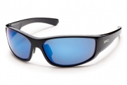 Suncloud Pursuit Sunglasses Black / Blue Mirror Polarized
