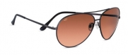 Serengeti Large Aviator Sunglasses (5222) Matte Black / Drivers Gradient lenses)