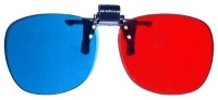 3D Glasses Direct-Clip On 3D Glasses for 3D Movies, DVD's and Gaming that Require Red/Cyan Lenses