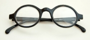 The Sleuth - Totally Round Reading Glasses, 1.25, Black