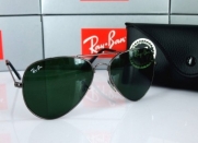 Ray-Ban RB3025 58 ORIGINAL AVIATOR Silver/Green Sunglasses 58mm