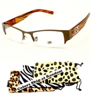 D886cl-dp Dg Eyewear Fashion Wayfarer Sunglasses Clear Lens Eyeglasses (Gunmetal/Wood Brown+ DG Pouch, clear)