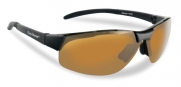 Flying Fisherman Maverick Polarized Sunglasses (Matte Black Frame, Yellow-Amber Lenses)