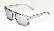 80's Style Vintage Wayfarer Style Reflective Color Mirror Lens Luna Sunglasses- Grey