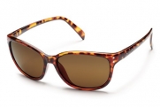 Suncloud Flutter Polarized Sunglasses, Tortoise Frame, Brown Lens