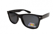 QLook Polarized Wayfarer Style Sunglasses, Black