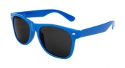 Solid Neon Wayfarer Sunglasses by Qlook, Blue