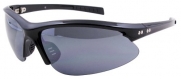 Hilton Bay A462 Sunglasses Wrap Style UV400 Lens All Active Sports (Black Smoke)