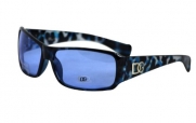 Kids DG Eyewear Slim Frame Tortoise Print in Blue