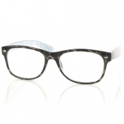 Unisex Full Sized Reading Glasses Eyeglasses Clear Lens Animal Print Black +1.75