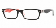 Ray Ban RX5206 Eyeglasses-2479 Black/White/Red-52mm