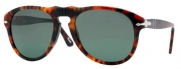 Persol PO0649 Sunglasses-108/58 Caffe' (Crystal Green Polarized Lens)-52mm
