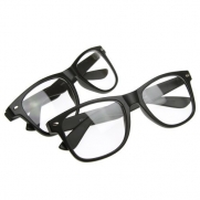 Flat Matte Classic Geek Nerd Glasses Wayfarers Eyeglasses UV400 Clear Lens
